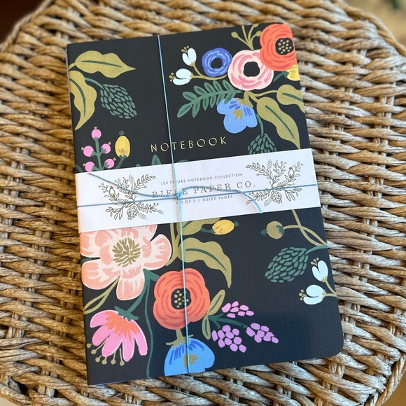 Rifle paper co 3 X LES FLEURS Notebook collection Ruled paper discontinued - Picture 2 of 9